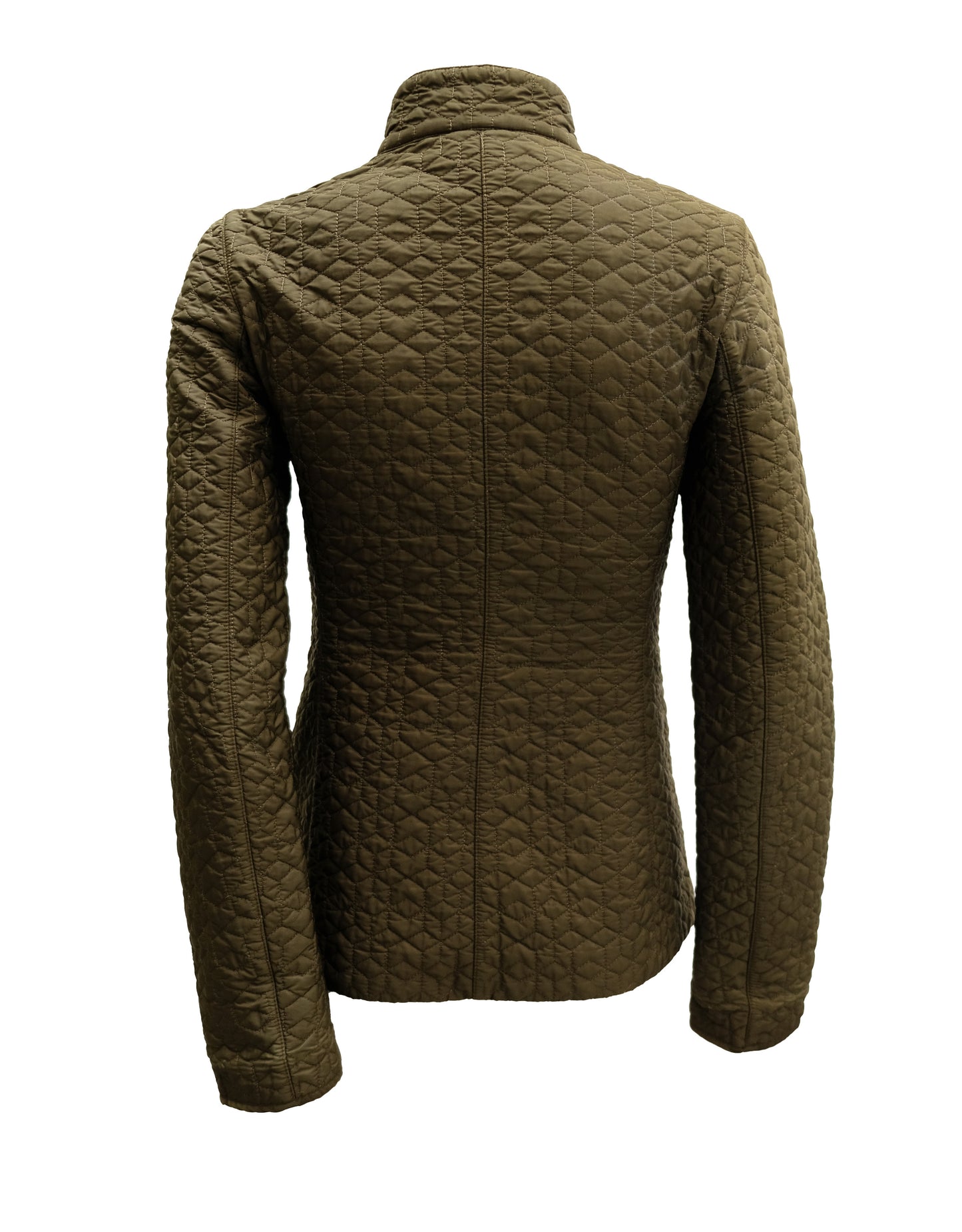 Prada Vintage Quilted Jacket in Olive Green, UK8-10