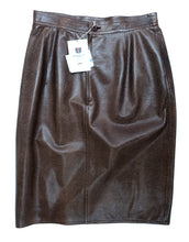 Ungaro Vintage Snakeskin Leather Pencil Skirt, UK10
