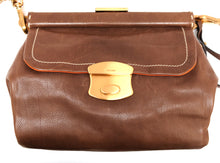 Prada Shoulder Bag in Mocha Leather with Gold Chain, S