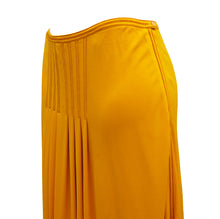 Hermès Vintage Pleated Skirt in Marigold Jersey, UK10-12