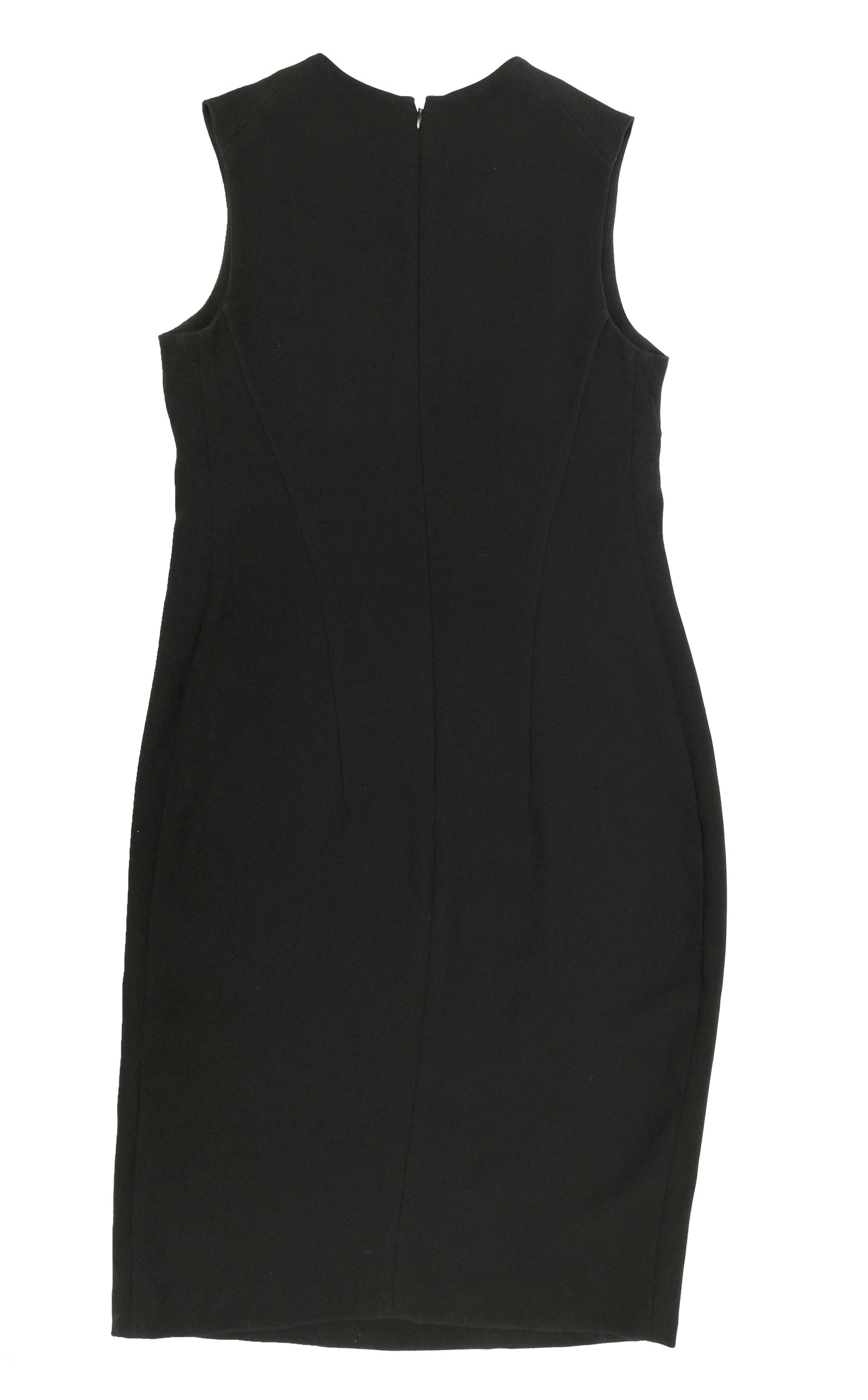 Donna Karan 1990s Vintage Minimalist Fitted Shift Dress, UK12