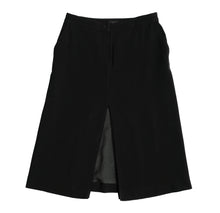 Joseph A-line Skirt in Black Crepe with Front Split, UK10