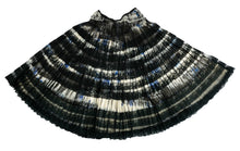 Prada Vintage Concertina Pleated Skirt in Tiers of Tie Dye and Lace, UK10-12