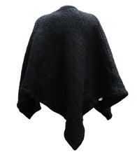 Lanvin Vintage Short Cape in Felted Black Wool, O/S