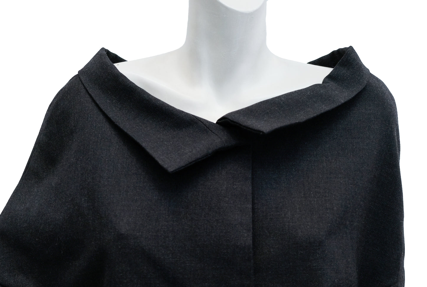 Marni Short Jacket in Charcoal Grey Wool, UK12-14