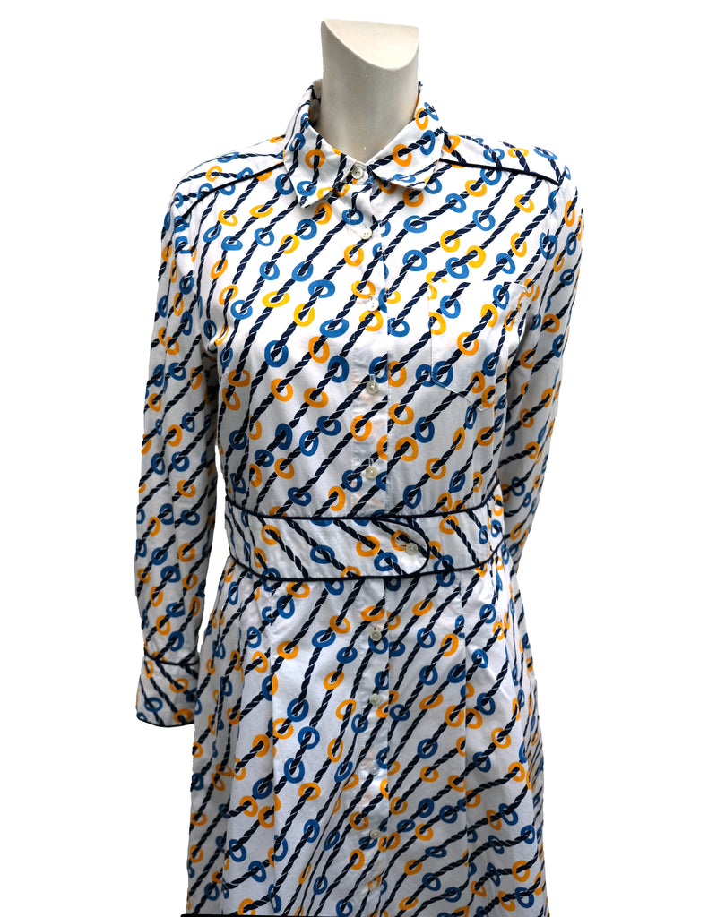 Eley Kishimoto Nautical Cotton Shirt Dress, UK12-14 – Menage Modern Vintage