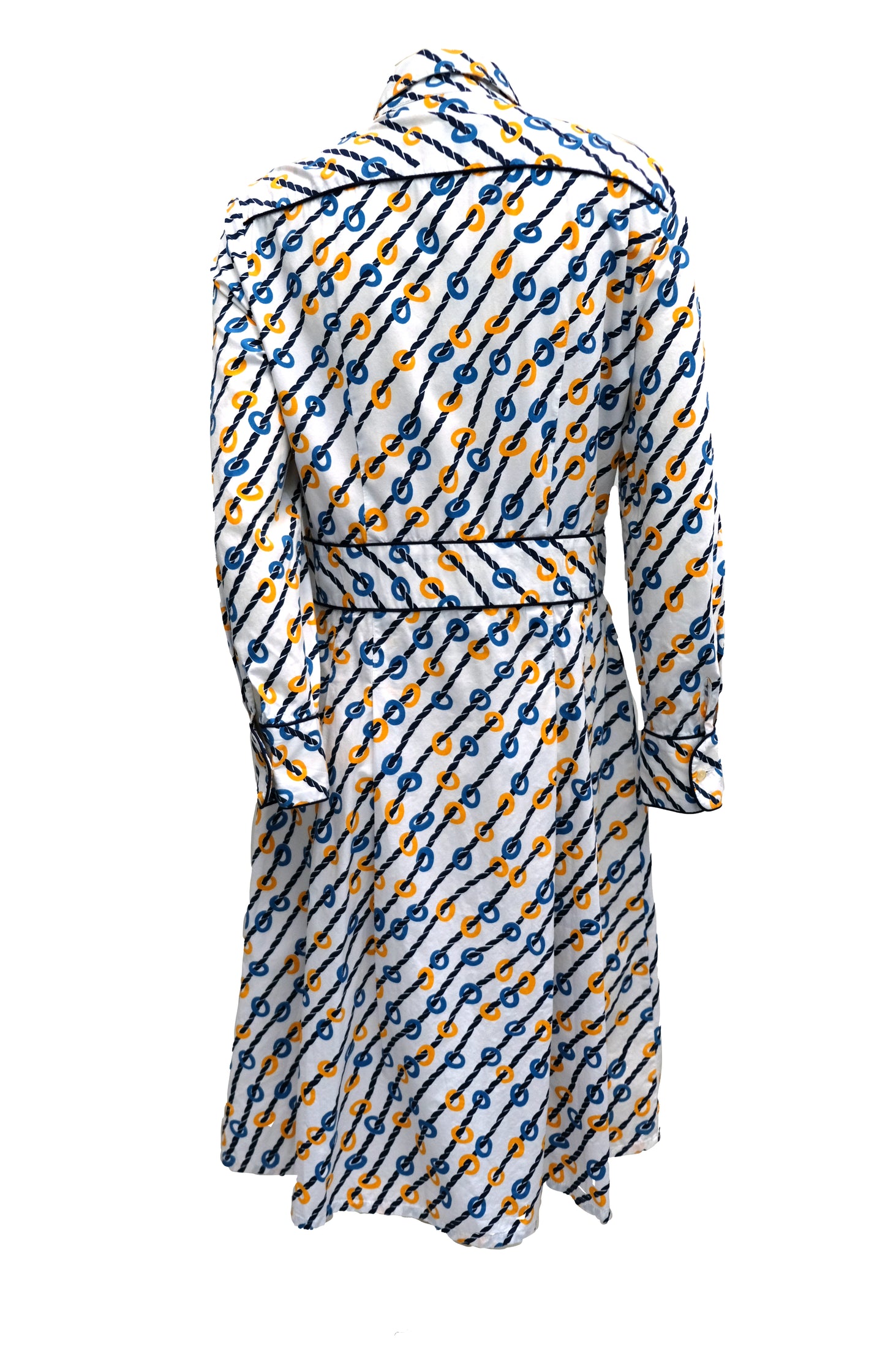 Eley Kishimoto Nautical Cotton Shirt Dress, UK12-14