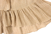 Tiered Summer Maxi Skirt in Woven  Linen, UK10-12