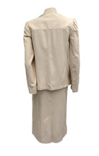 Ted Lapidus Vintage Skirt Suit in Raw Silk, UK8-10
