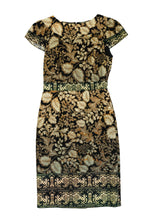 Etro Fitted Dress in Leaf Print, UK10