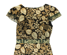 Etro Fitted Dress in Leaf Print, UK10