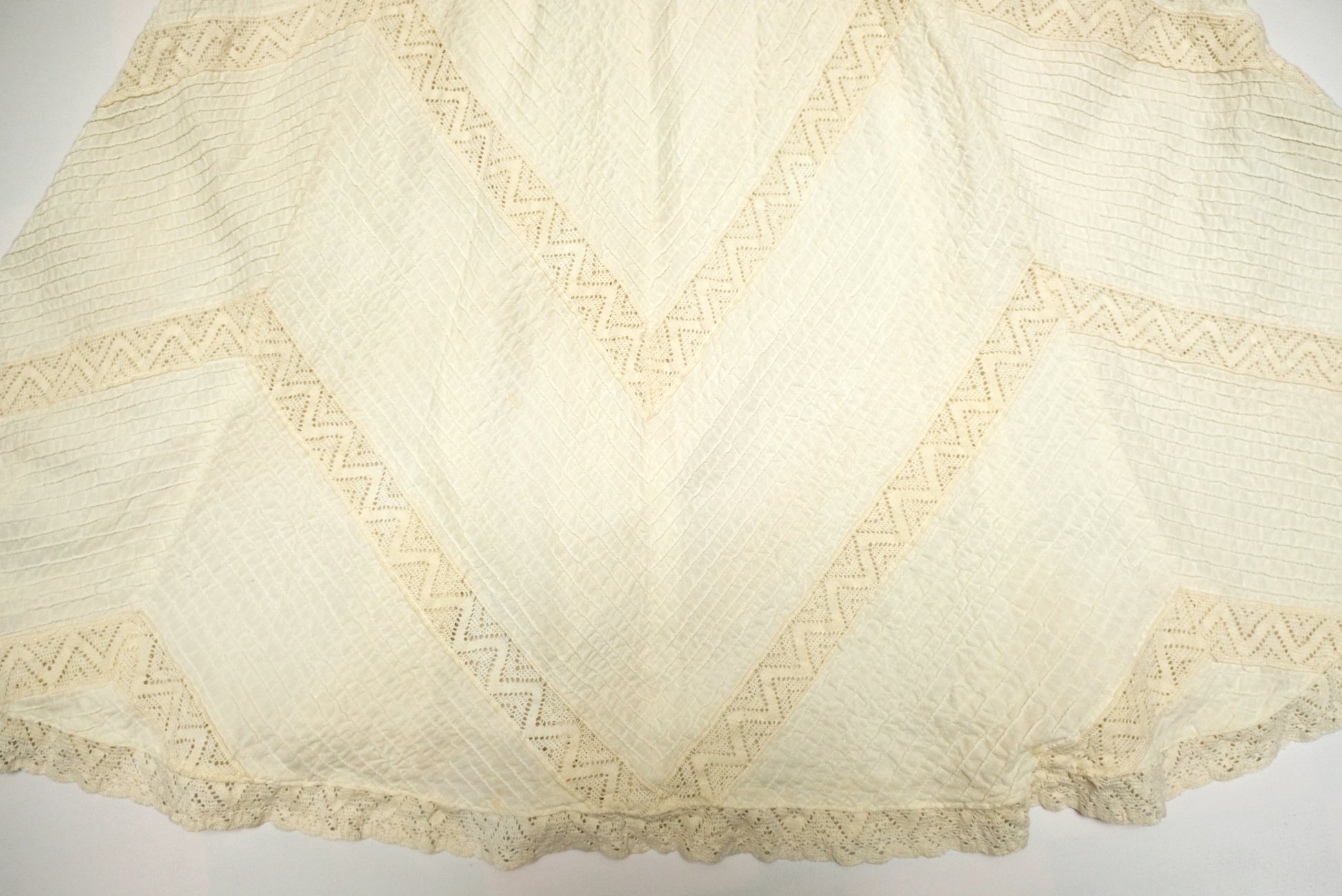 Vintage Mexicana of Sloane Street Cotton and Lace Wedding Dress, UK8-10