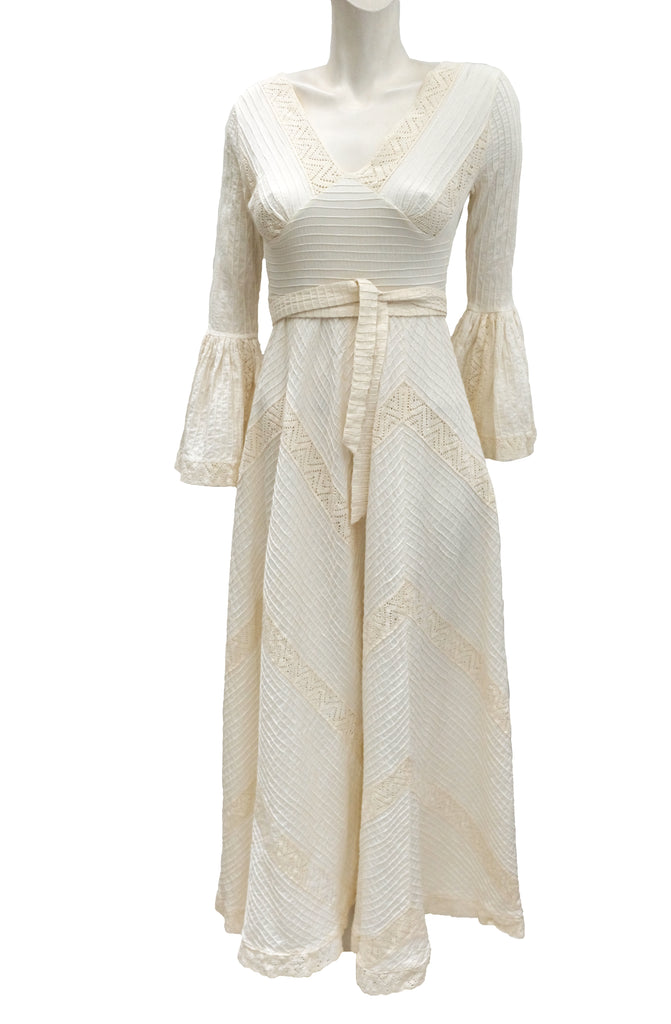 Vintage Mexicana of Sloane Street Cotton and Lace Wedding Dress, UK8-1 ...