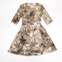 Salvatore Ferragamo Palm Print Cotton Dress, UK10