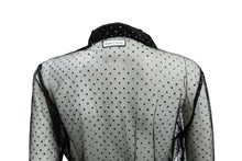 Roubi L'Roubi Sheer Black Sparkly Shirt, UK10