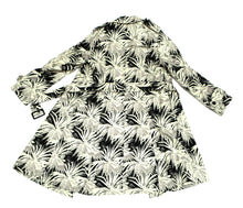 Aquascutum Trench Coat in Monochrome Palm Print, UK16