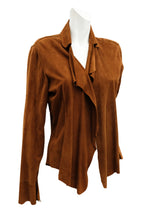 Jacket or Overshirt in Soft Brown Suede, UK14