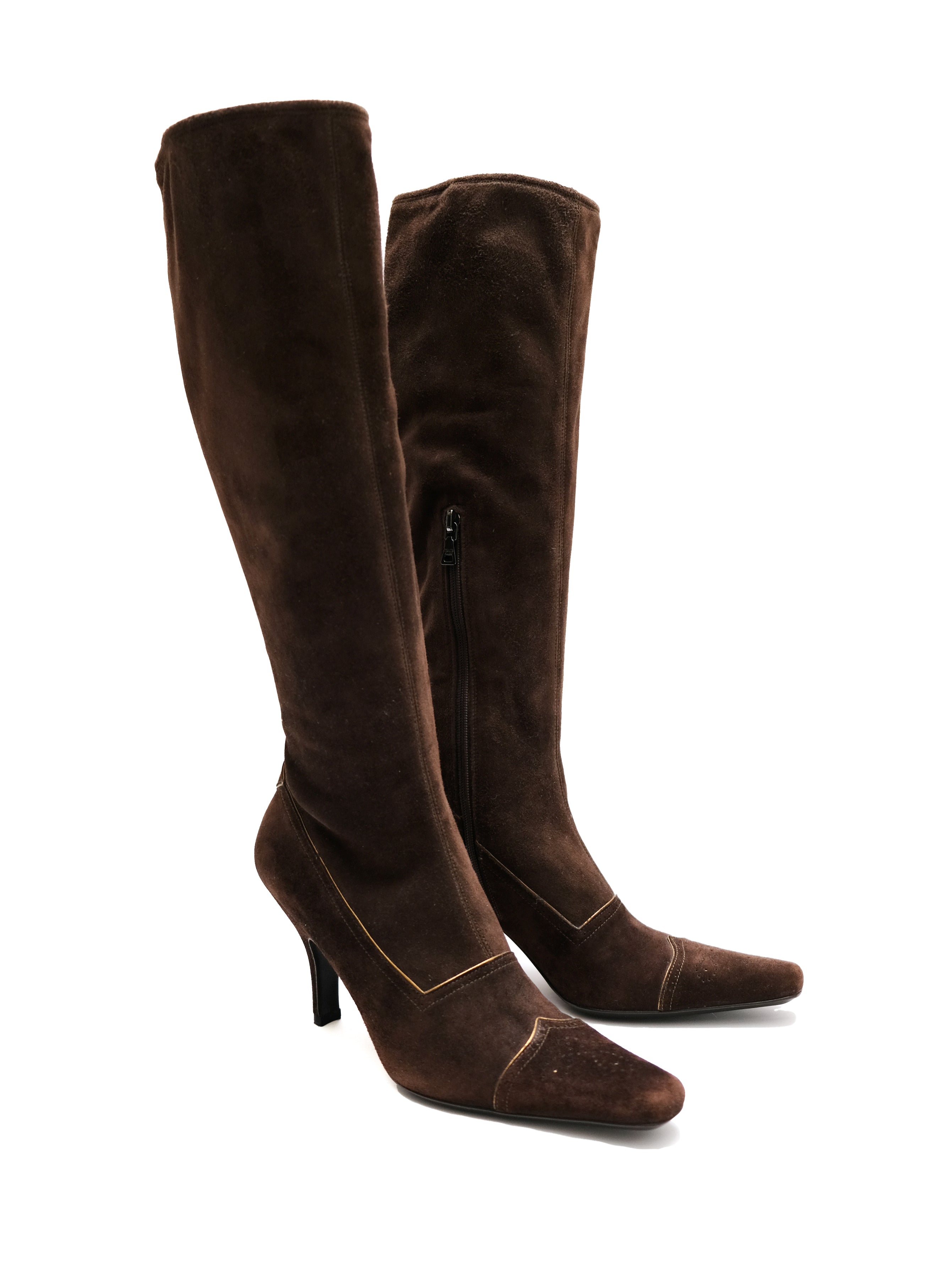 Prada suede over the knee boots best sale