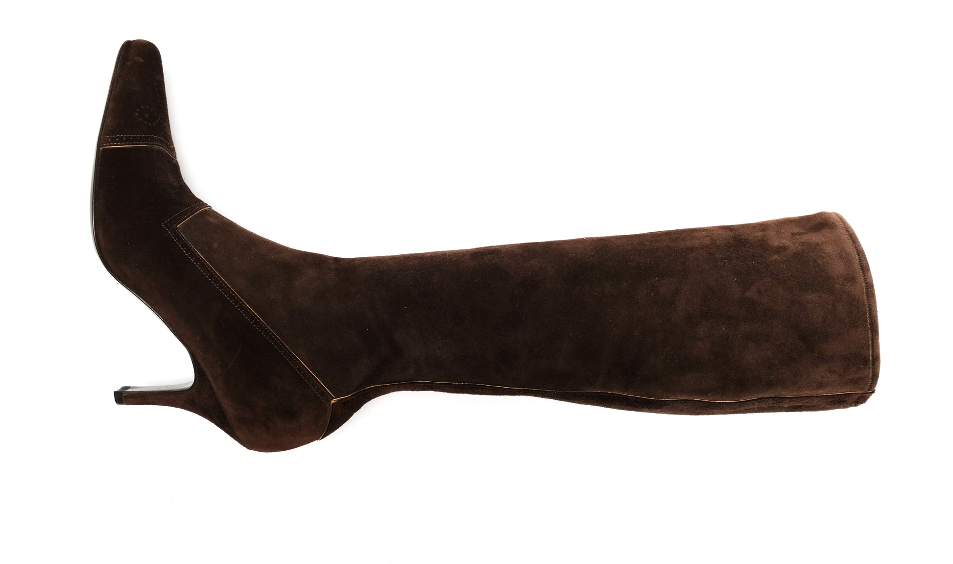 Prada Knee Boots in Brown Suede,  EU37