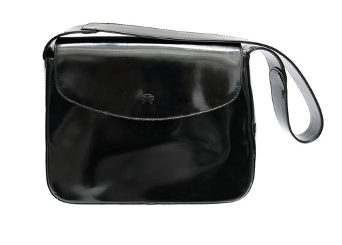 Anya Hindmarch Shoulder Bag in Black Patent Leather, M