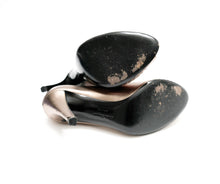 Salvatore Ferragamo Peep Toe Shoes in Silver Leather, UK5.5