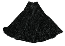 Yves Saint Laurent Vintage Maxi Skirt in Crushed Black Velvet,  UK6-8
