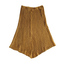 Mashiah Plissé Skirt & Wrap Top in Gold, UK10-12