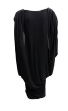 Alexander McQueen Black Jersey Dress with Floating Panel, UK10-12