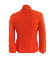 Sybilla Vintage Orange Blouse with Tie Neck, UK8