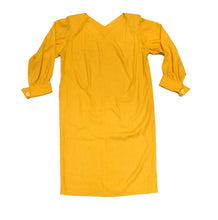 Yves Saint Laurent Vintage Summer Dress in Yellow Raw Silk, UK10