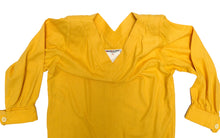 Yves Saint Laurent Vintage Summer Dress in Yellow Raw Silk, UK10