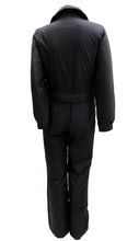 Skimer Vintage Detachable All in One Ski Suit in Black, UK10
