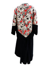 Janice Wainwright Red and Black Kimono Top and Skirt, UK12-14