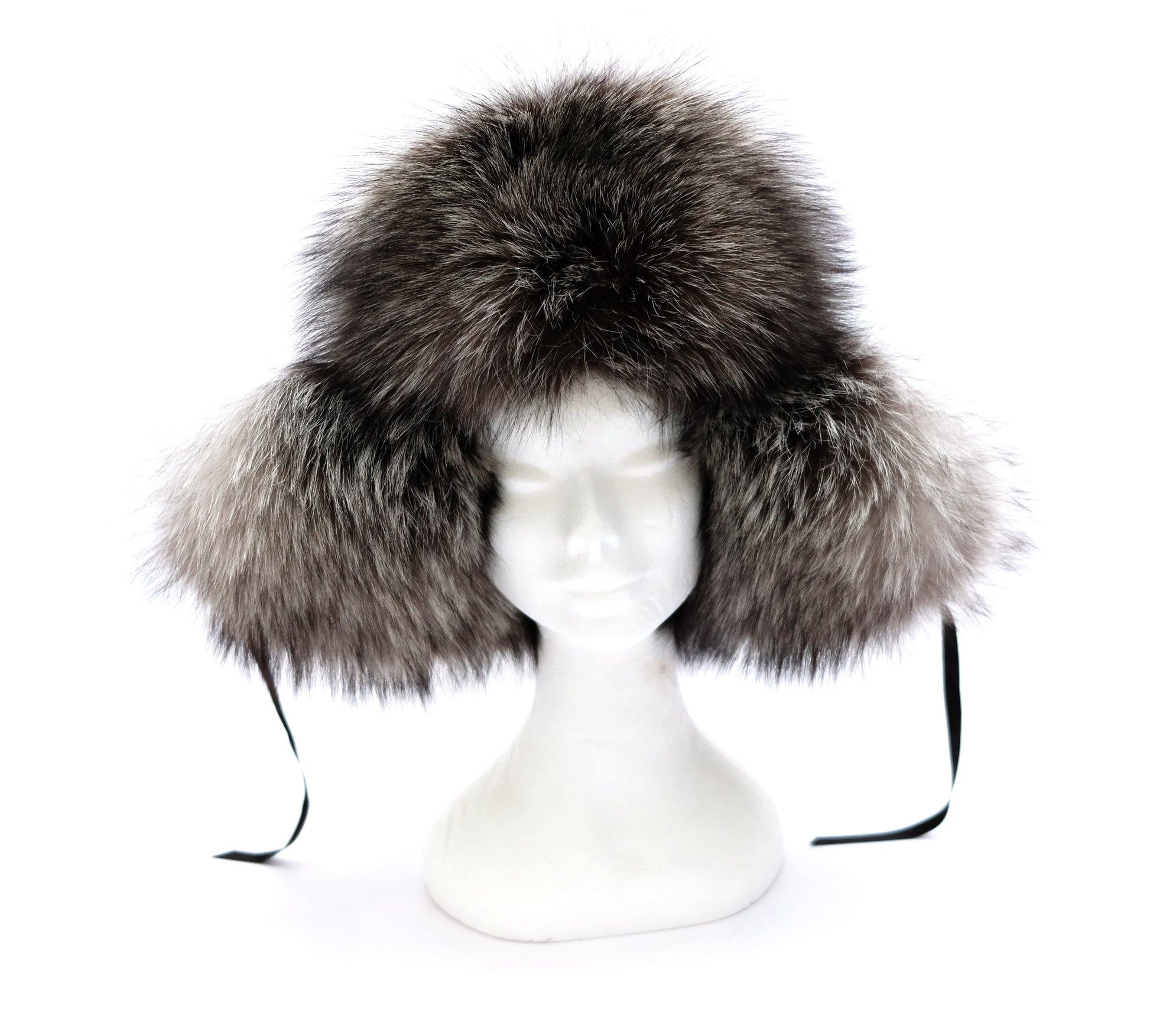 Harrods Trapper Hat in Brown Leather with Fur Lining