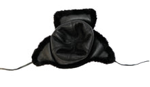 Courreges Vintage Trapper Hat in Black Shearling