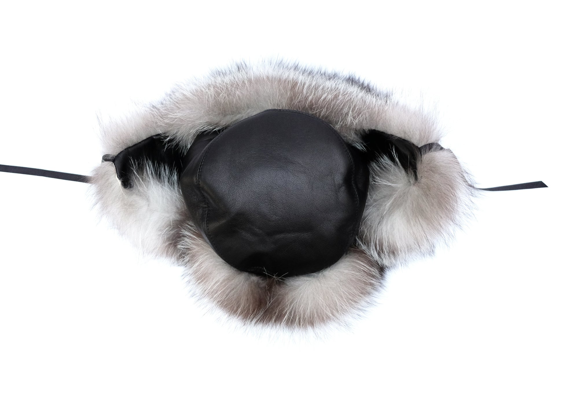 Harrods Trapper Hat in Brown Leather with Fur Lining