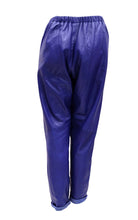 Erez Vintage Jogging Pants in Ultramarine Leather, M