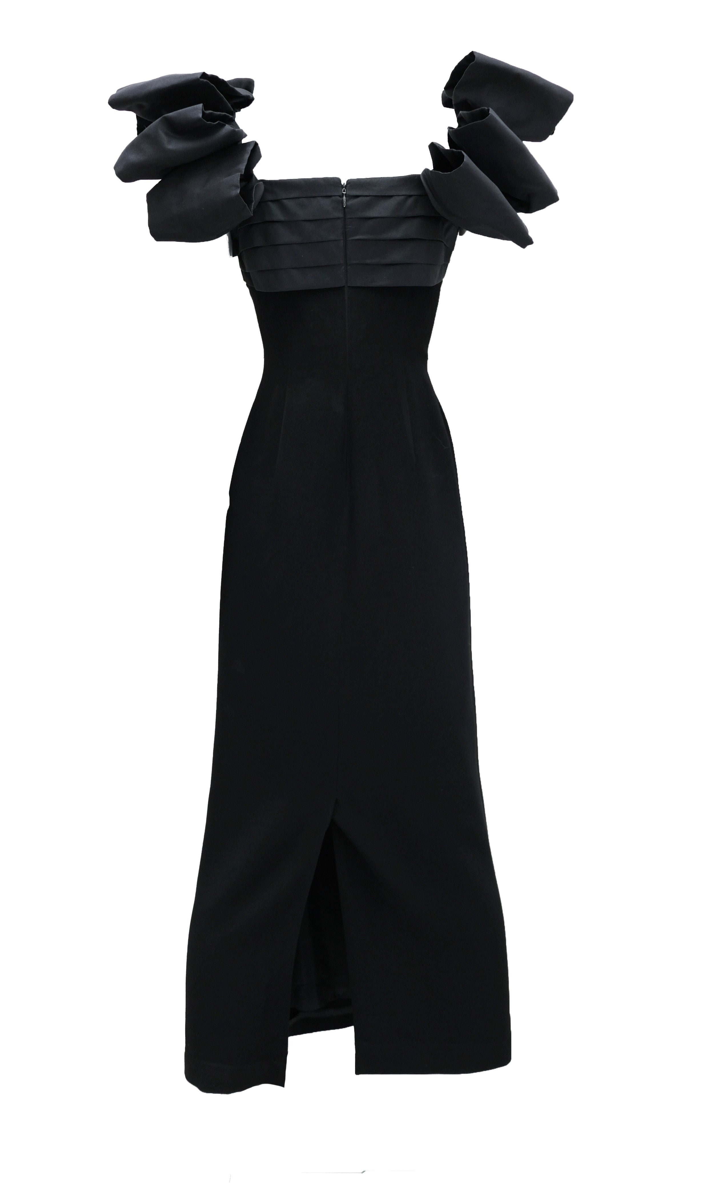 1980s Vintage Albert Nipon Nipon Night Vintage Long Evening Dress in Menage Modern Vintage