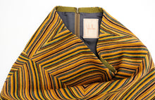 Sybilla Vintage A Line Multicoloured Striped Needlecord Skirt, UK10