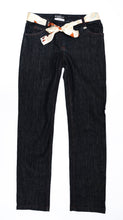 Salvatore Ferragamo Vintage Denim Trouser Suit with Fur Collar, UK10-12