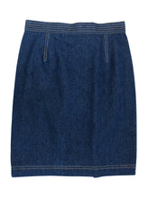 Escada Vintage Denim Skirt Suit, UK10-12