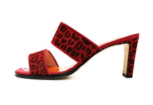 Anello & Davide Vintage Red Leopard High Heeled Sandals, EU39