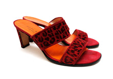 Anello & Davide Vintage Red Leopard High Heeled Sandals, EU39