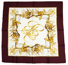 Vintage Silk Square / Carré with Chariot Motif
