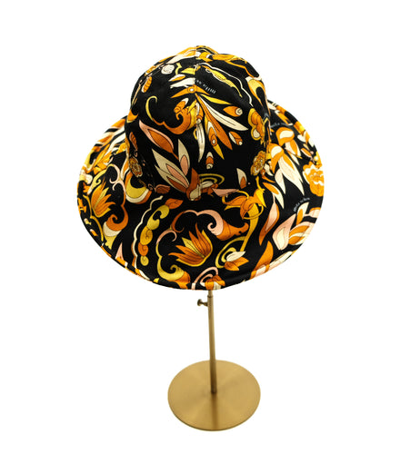 Milla Schön Vintage Sun Hat in Floral Printed Cotton
