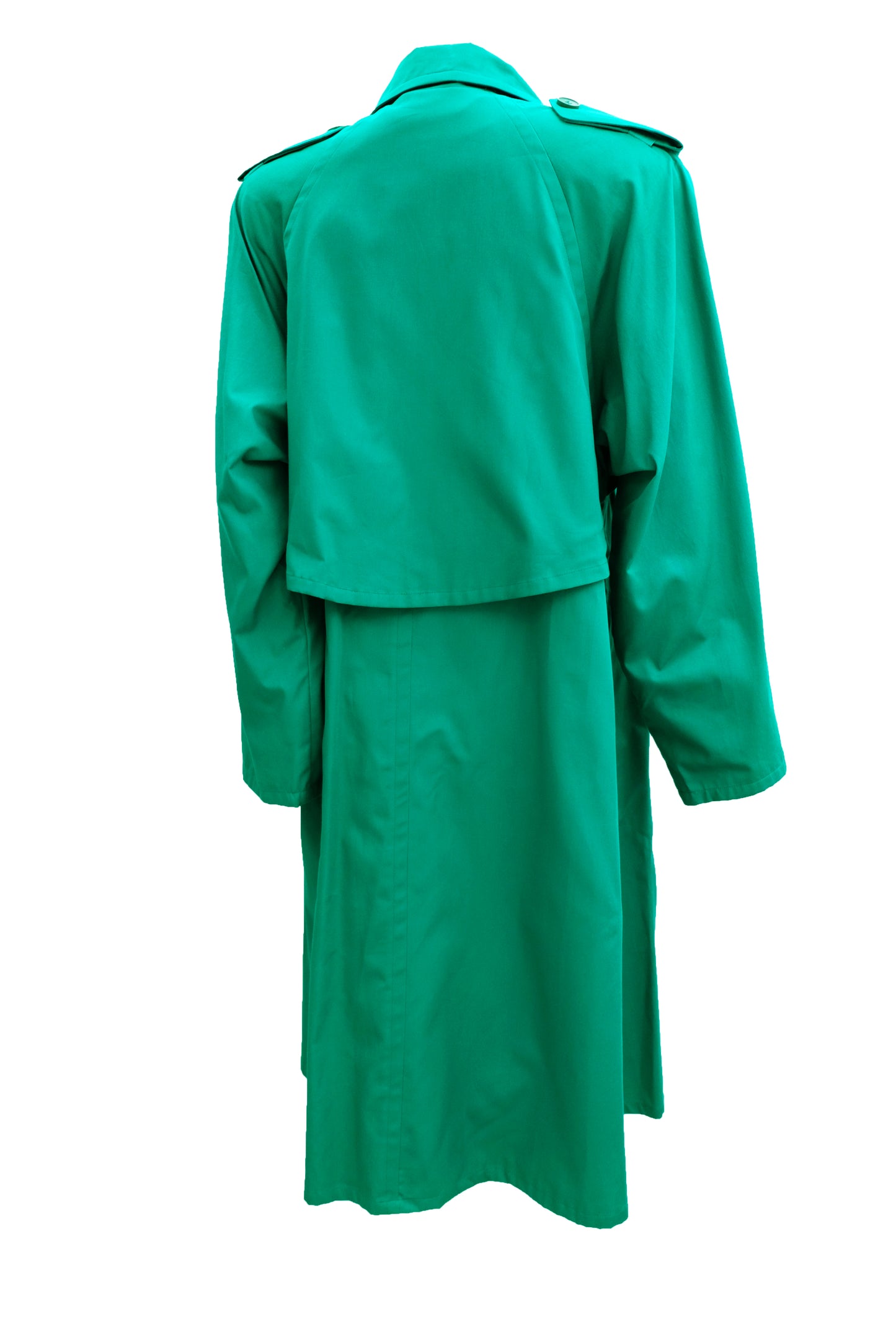 Balenciaga Vintage Raincoat in Jade Green Cotton, UK12-14