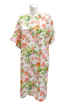Salvatore Ferragamo Vintage Shift Dress in Semi Sheer Floral Cotton, UK12