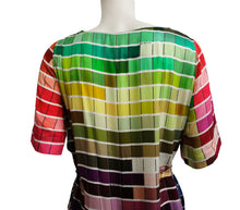 Osklen Pantone Print Silk Shift Dress, UK10