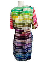 Osklen Pantone Print Silk Shift Dress, UK10