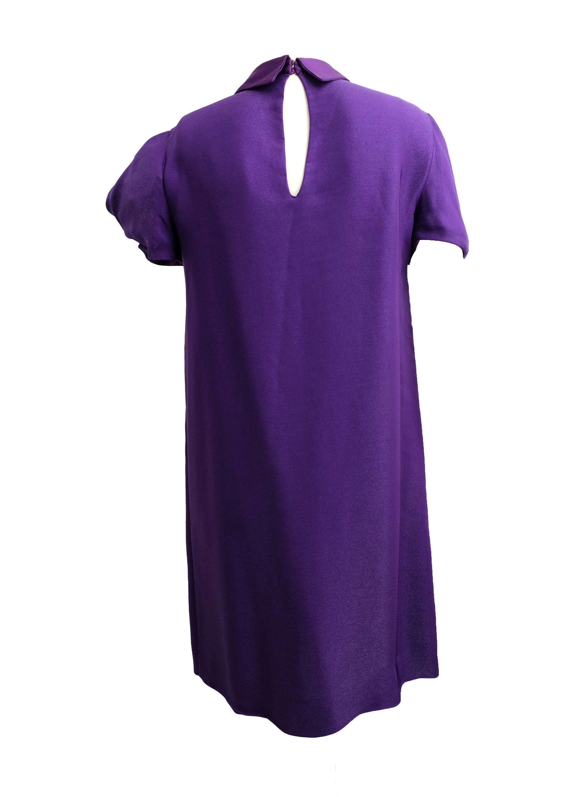 Miu Miu Shift Dress in Purple Lamé, UK10-12